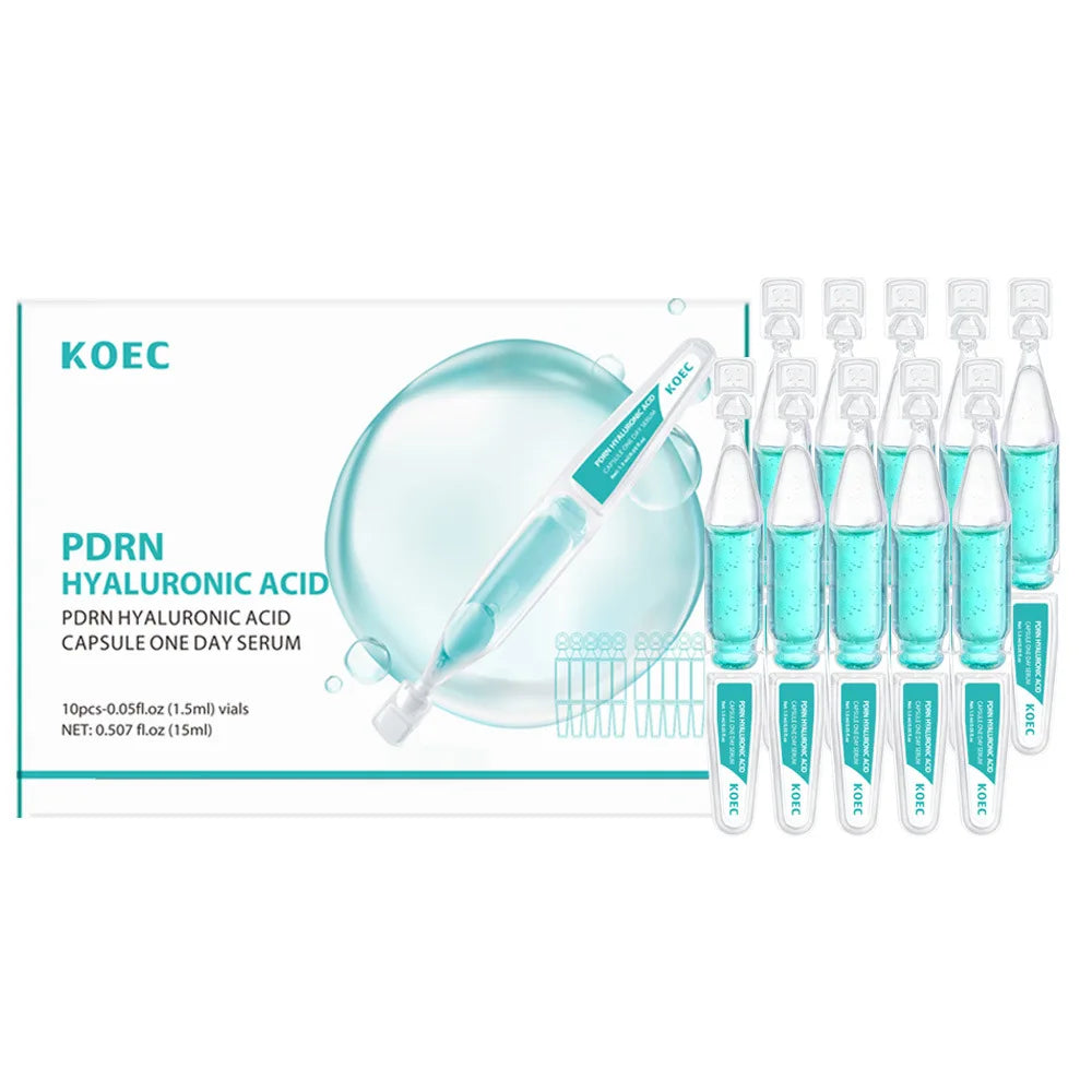 PDRN Salmon DNA +HA  Anti- Wrinkle Serum Fade Fine Lines Facial Moisturizing brightning Anti Aging Firming Skin Care Halalzen