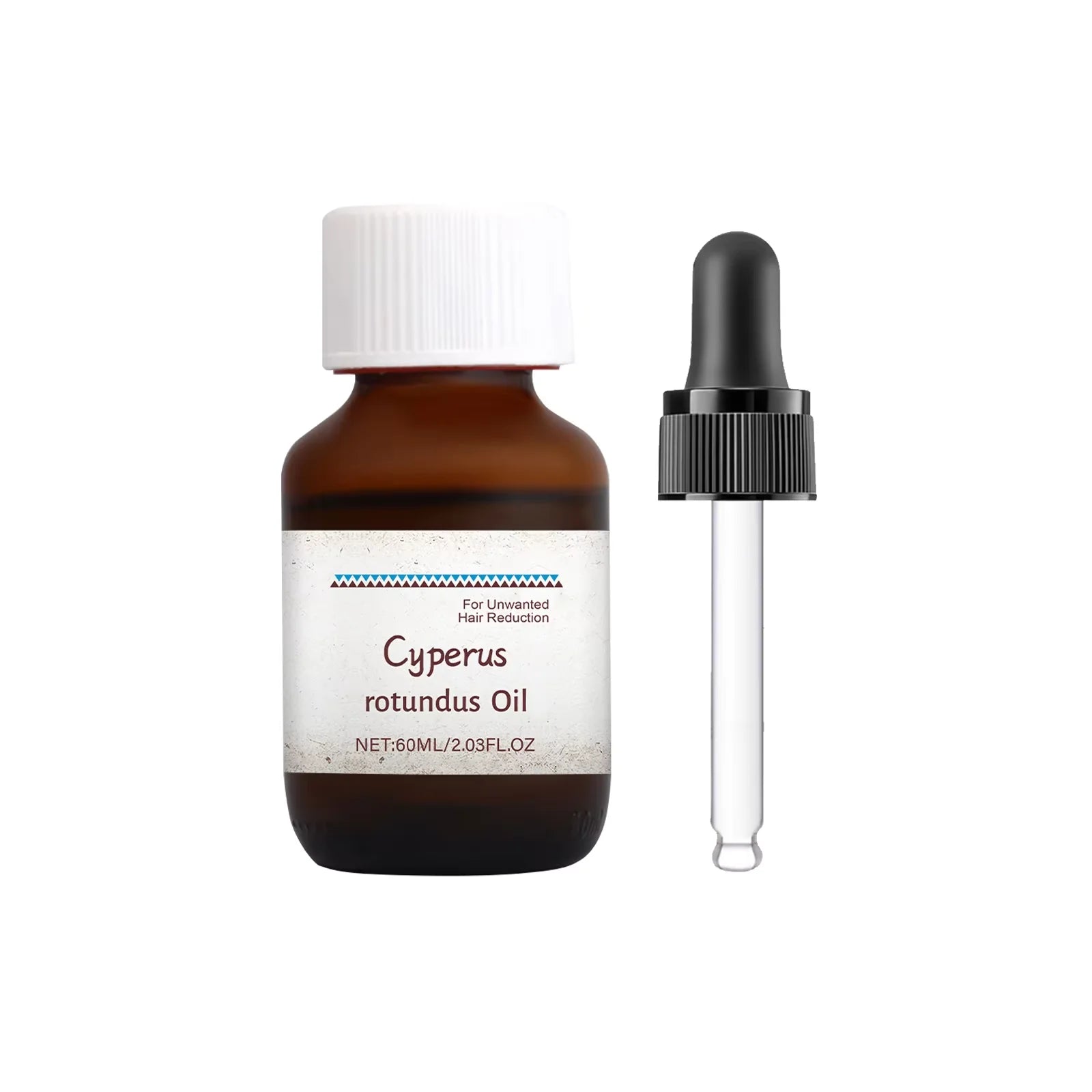 Pure Cyperus Rotundus Oil for Hair Removal Reducing Armpit Legs Arms Body Hair Inhibitor Smooth Body Skin Hair Removal Oi 60MLl