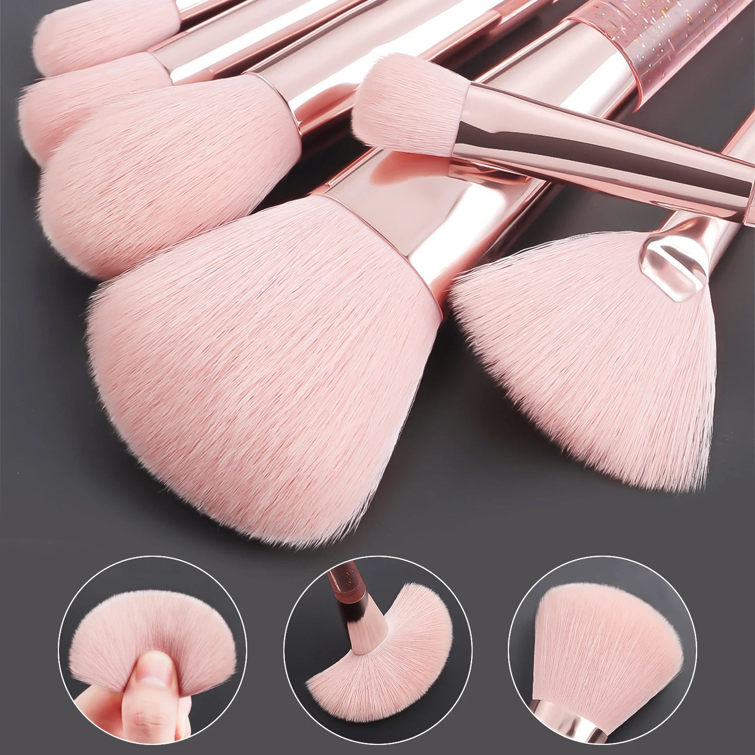 37PCS Makeup Tools Set, 20 Brushes + Sponges Puffs, Eyelash Curler, Cleaning Tool for Full Face