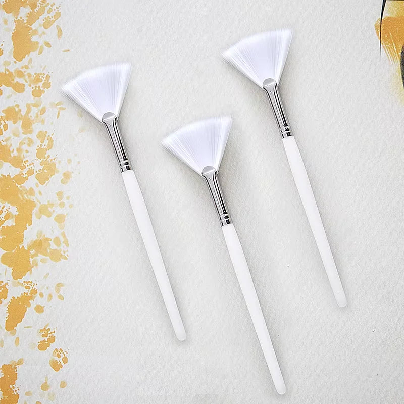 Fireflies DIY Face Mask Brush Set Soft Applicator Brushes Makeup Tools Includes Soft Fan Facial Brushes Acid Applicator Brush