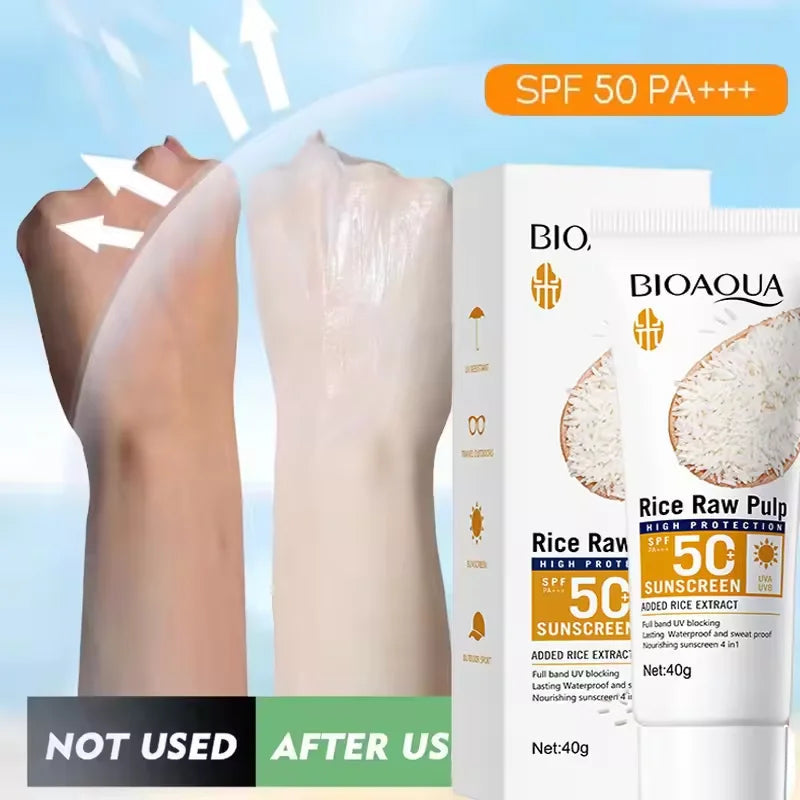 Facial Sunscreen Cream SPF 50+ Body Protector Solar Lotion Long-Lasting Non-Greasy Prevent Sunburn UV Protection Sun Sunblock Halalzen