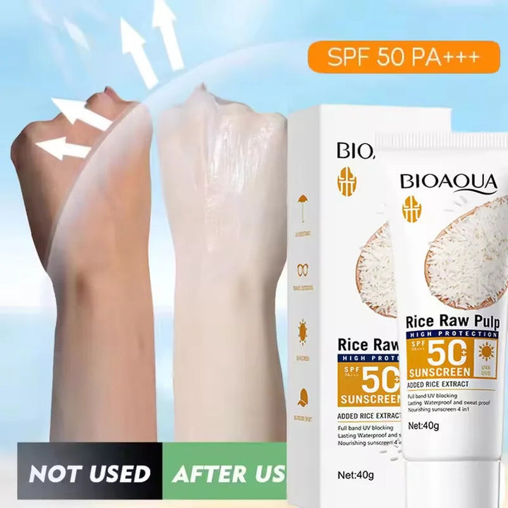 Facial Sunscreen Cream SPF 50+ Body Protector Solar Lotion Long-Lasting Non-Greasy Prevent Sunburn UV Protection Sun Sunblock Halalzen