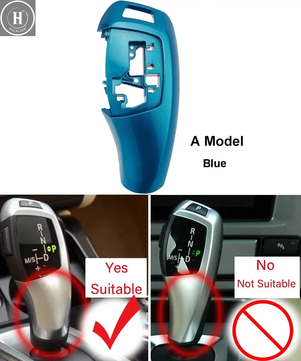 Car Gear Knob Shift Lever Cover Replacement for BMW 1 2 3 5 7 Series F10 F20 F21 F22 F11 F01 X1 X3 X4 M3 M5 F30 F25 F Chassis HALALZEN