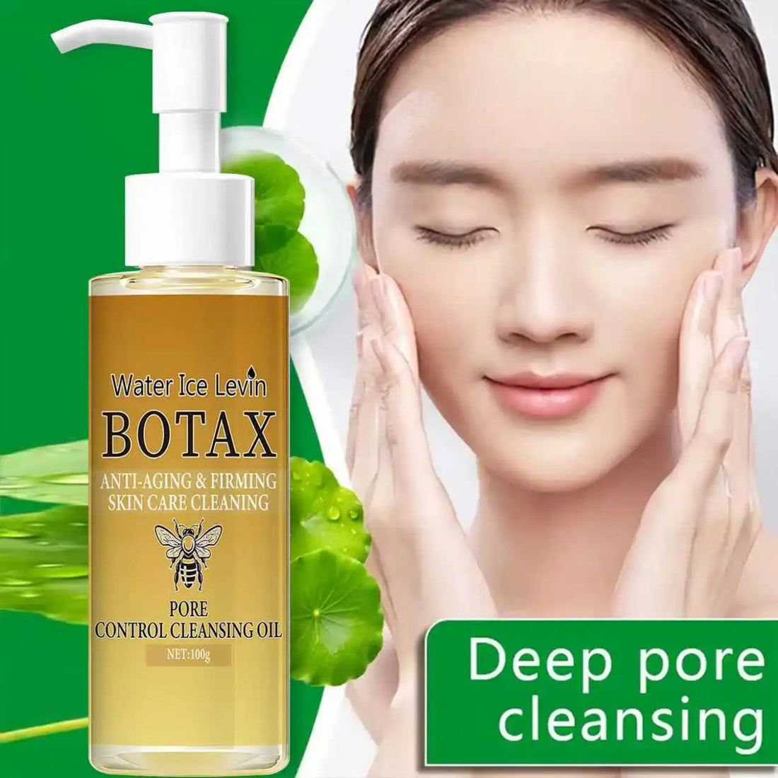 Cleansing Oil with Retinol & Bee Venom - Moisturizing & Protective Facial Cleanser with NMN for Elastic Skin Halalzen