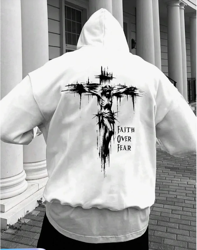 Men's Clothing Thin Style Hooded Letter 3D Print Drawstring Hooded Casual Loose Sweatshirt Spring & Autumn New Style