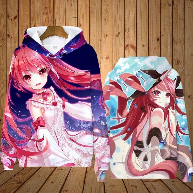 Japan Anime 3d Print Hoodie Men Women Fashion Long Sleeve Hoodie Sweatshirt Oversized Women Sweats Man Hoodies