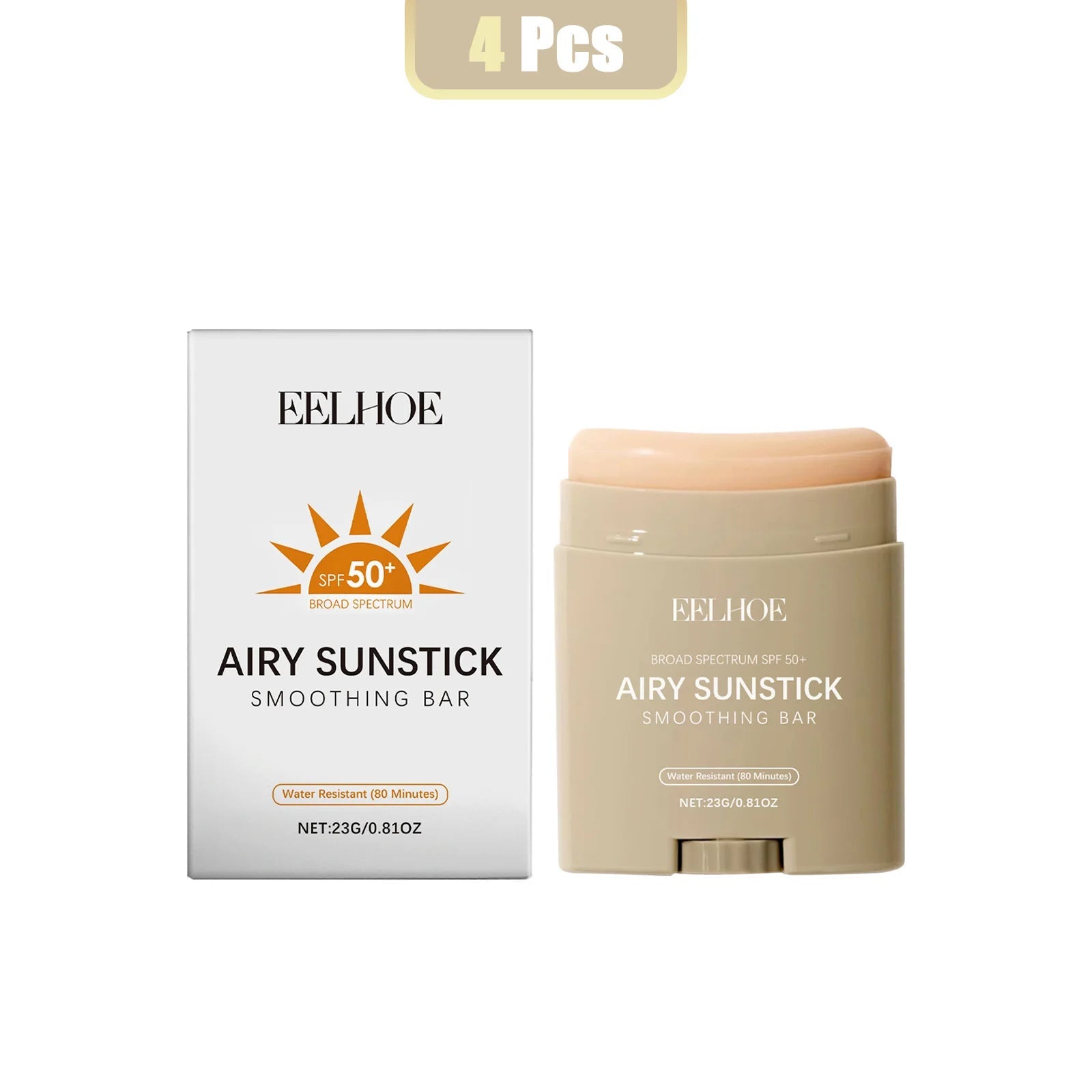 EELHOE 23g Moisturize Airy Sunstick SPF50+ Anti-UV Long-lasting Protector High Coverage Matte Natural Sunscreen Cream Skin Care Halalzen