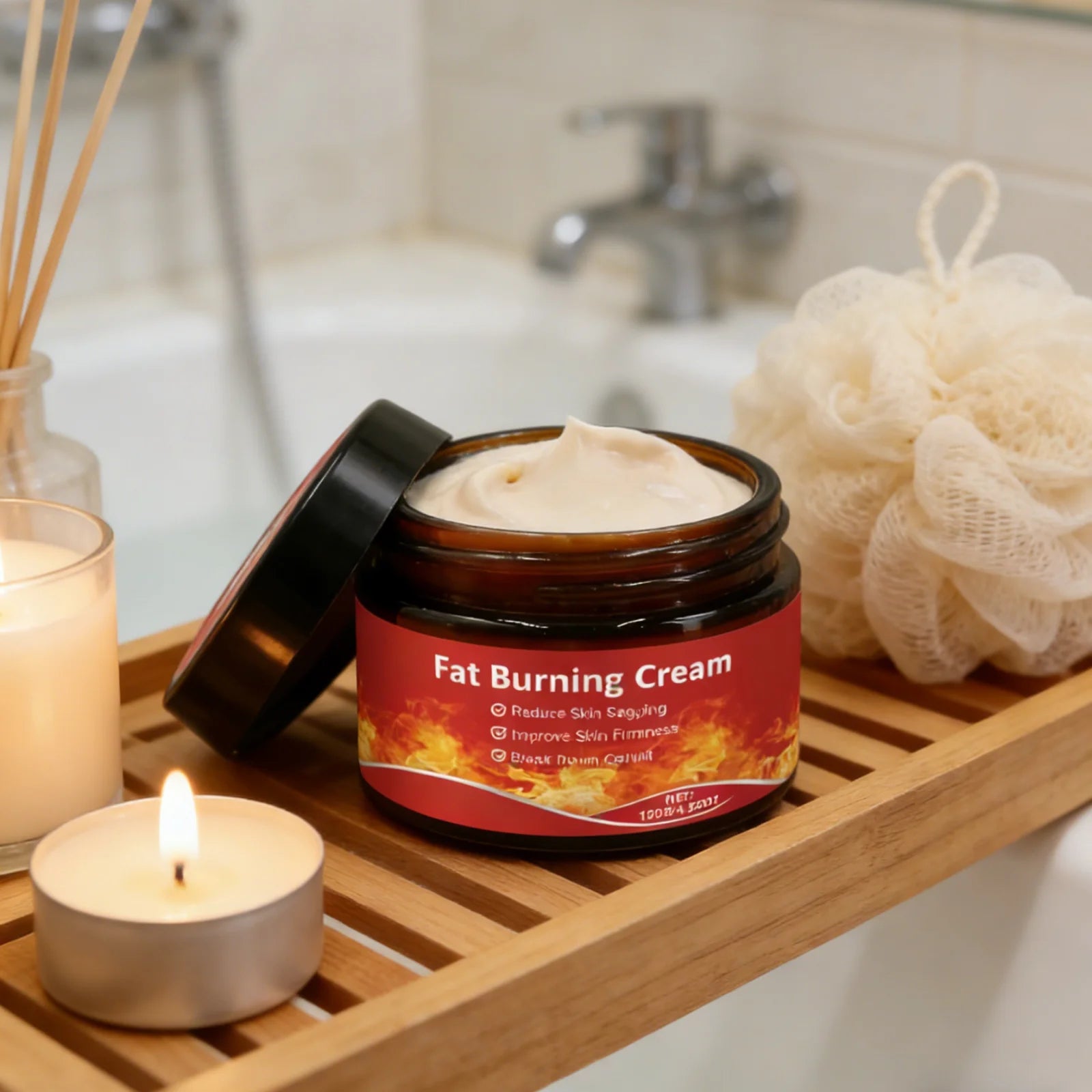 Belly Fat Burning Cream Tighten Skin Massage Anti Sagging Non Greasy Tightening Body Care Cellulite Remover Firming Cream 120g