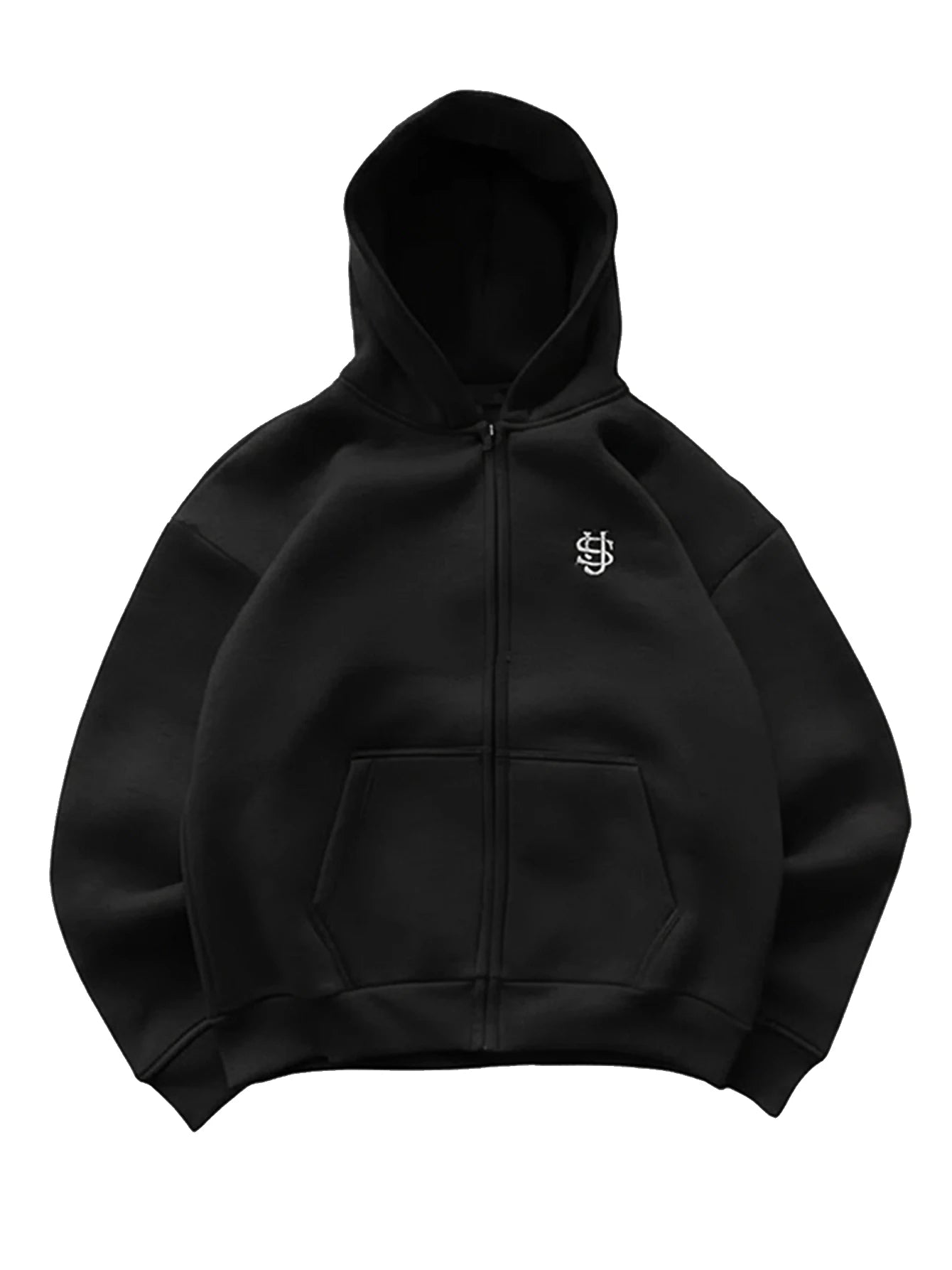 Casual Zip-up Hoodies for Women with Embroidered Patterns Fall Jackets Autumn Fashion Simple Style Outer Hoodie Jacket Unisex