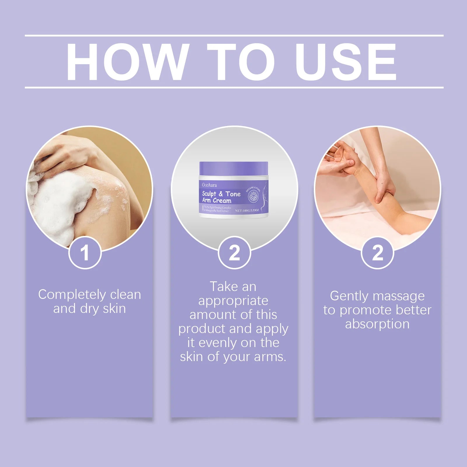 Sculpt & Tone Arm Firming Cream Collagen Moisturizer Tightening Remove Wrinkles Lifting Skin Anti Sagging Massage Body Cream