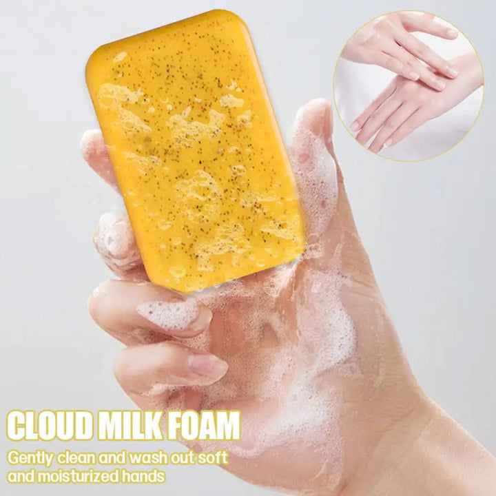 Turmeric Kojic Acid Lemon Soap Bar, Soap Bar Brighten Even Skin Vitamin E, Gentle Lemon Soap For Face,Body Wash Halalzen
