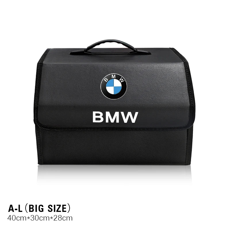 Car Trunk Storage Box High-capacity Leather Organizer Case For BMW E46 E90 E60 F30 F10 E39 E36 F20 G20 G30 E92 E87 E91 X5 E70 X3