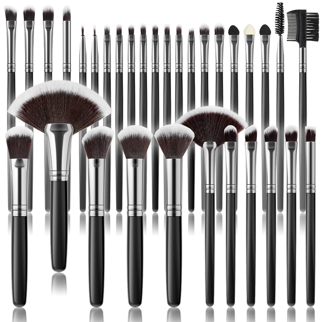 32Pc Makeup Brush Set Cosmetic Tools for Powder Eye Shadow Foundation Blush Blending Beauty Makeup Brush Kit for Makeup Starters