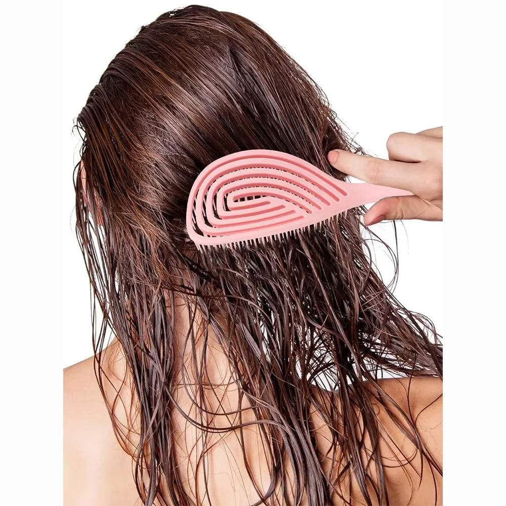 Scalp Massage Combs Hollow Out Hair Brush Hair Styling Detangler Fast Blow Drying Detangling Tool Wet Dry Curly Hair