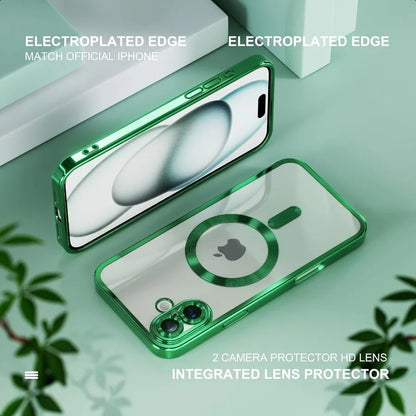 Misea Magnetic for iPhone 16 Case with MagSafe [Never Yellowing] [Military Grade Drop Protection] Full Camera Lens Protector Pl