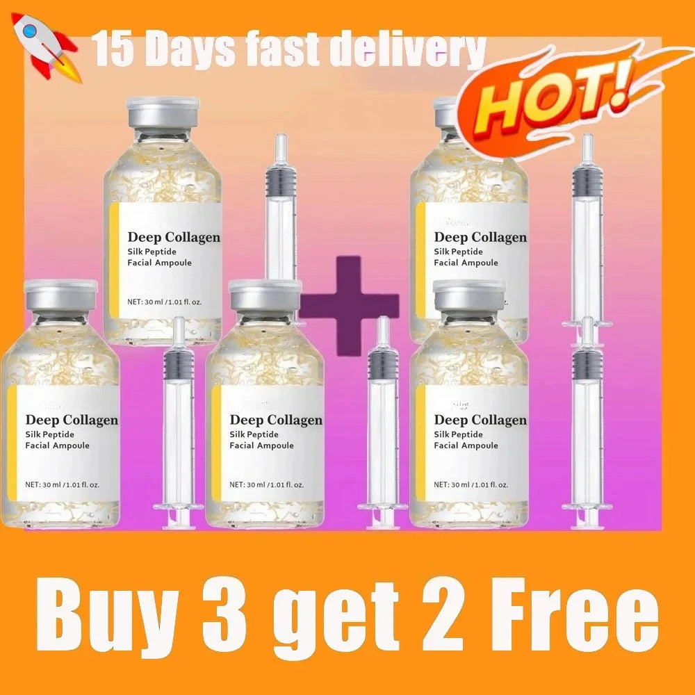 Collagen Peptide Anti-Aging Ampoule | Silk Protein Serum For Skin Tightening & Elasticity Boost Halalzen