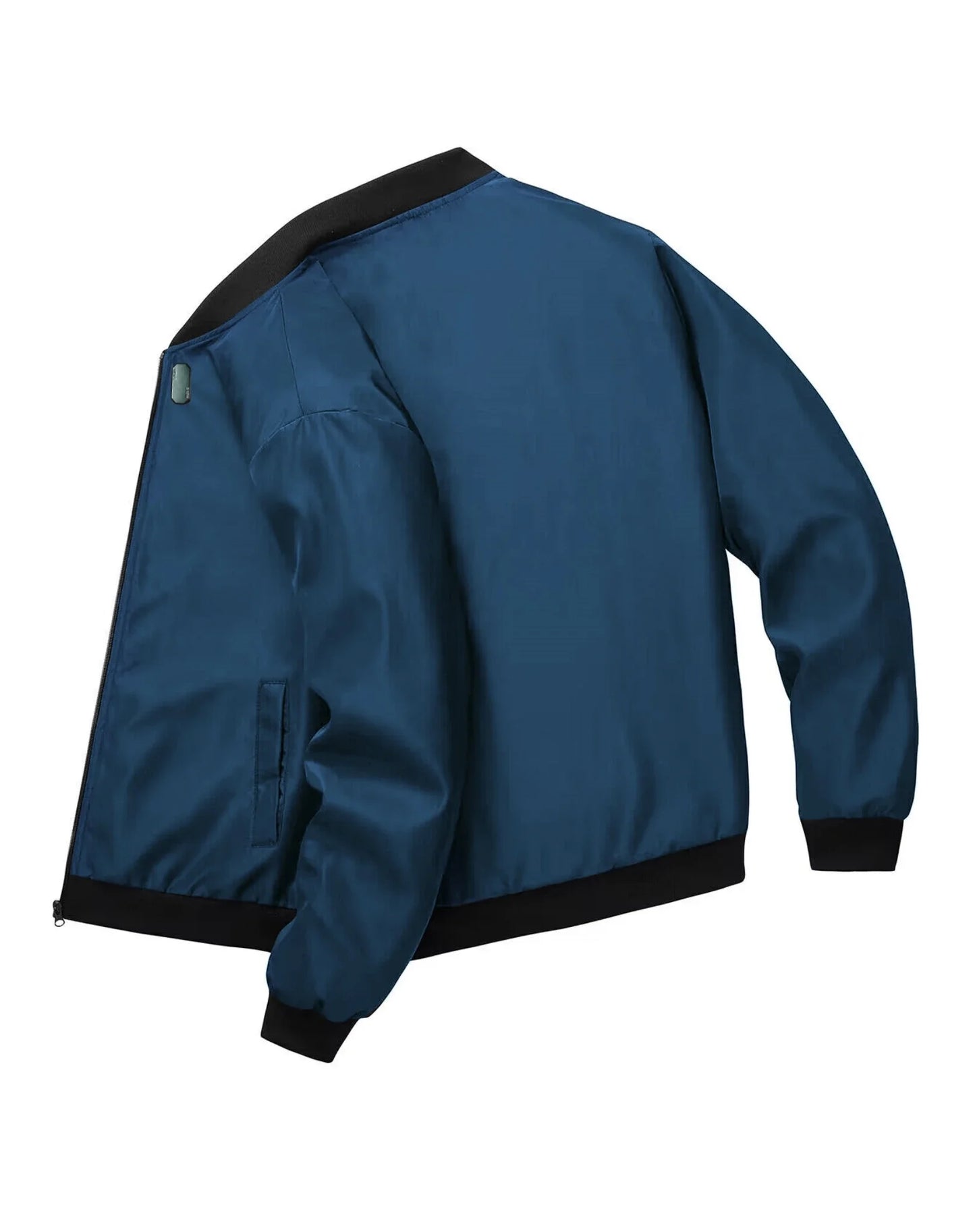 2025 Spring and Autumn New Baseball Collar Short Loose Solid Color Jacket Men's Business Casual Thin Coat Trend