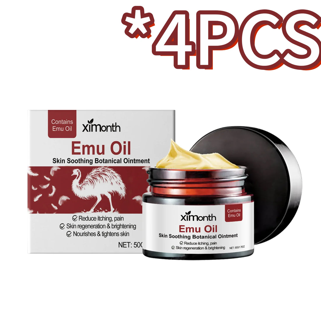 Ximonth Emu Oil Skin Cream Repair Rough Body Skin Nourish Enhance Skin Barrier Moisturize Gentle Effective Body Skin Care Creams