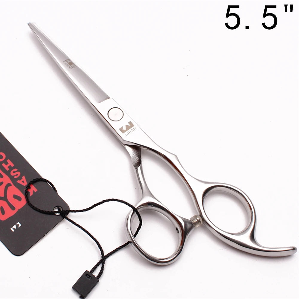 Professional Hair Scissors 5'' 6'' 7'' 8'' Japan Stainless Hairdressing Scissors Barber Thinning Shears Hair Cutting Scissors Halalzen