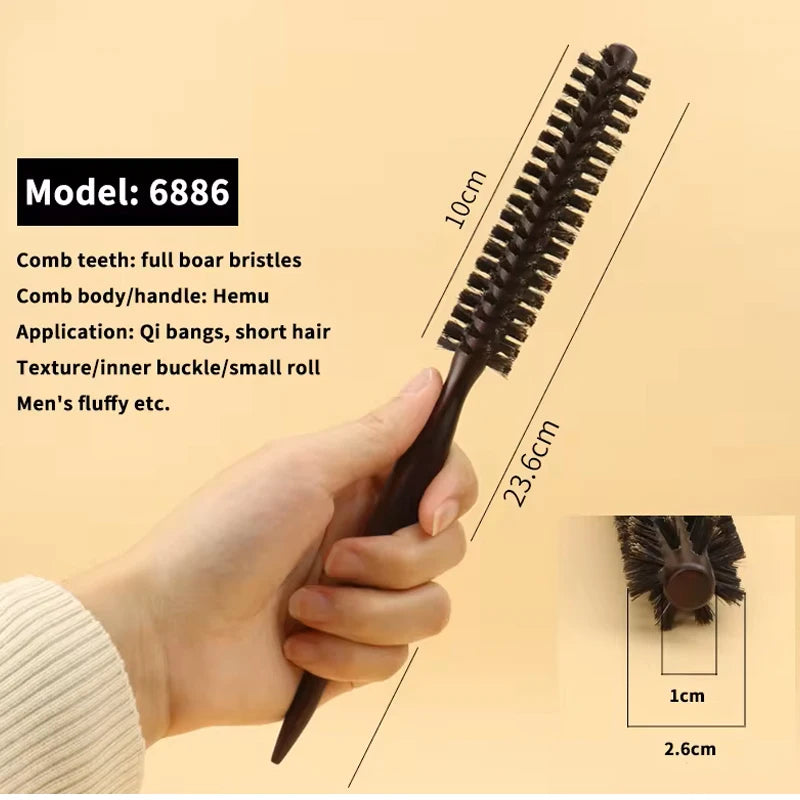 1pc professional anti-static curly hair comb bristle curling brush hair styling hair curling comb Special for real hair wigs Halalzen