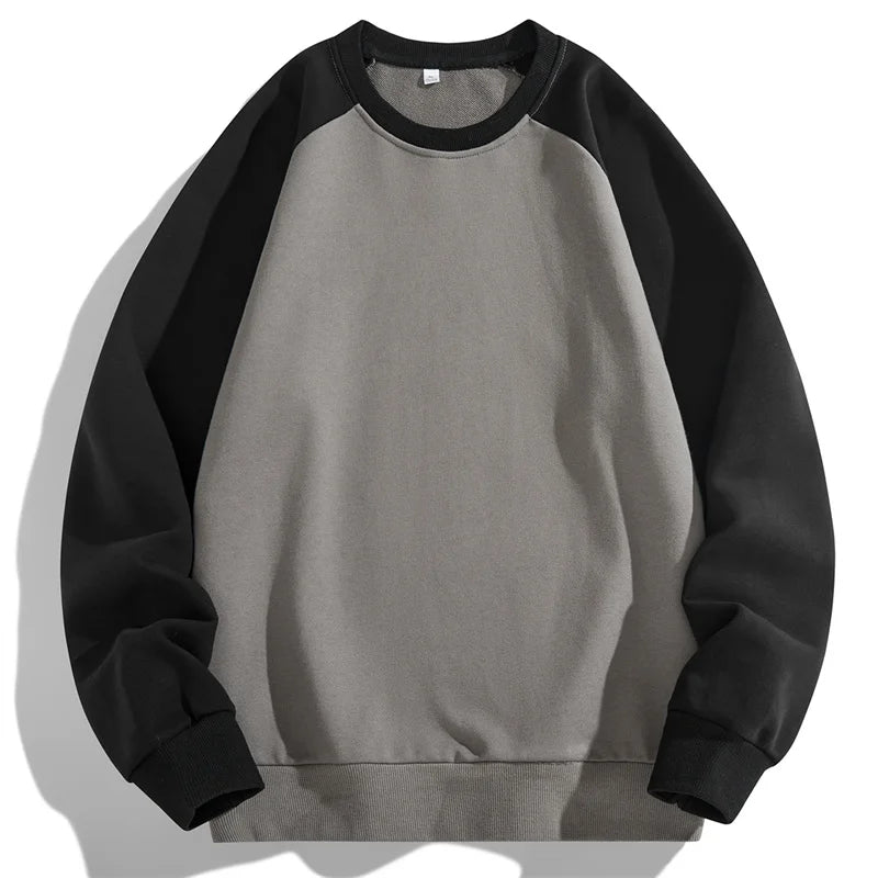 Autumn Spring 2025 Patchwork Hoodies Sweatshirt For Men's  Hip Hop Punk Pullover Streetwear Casual Fashion Clothes OverSize 4XL