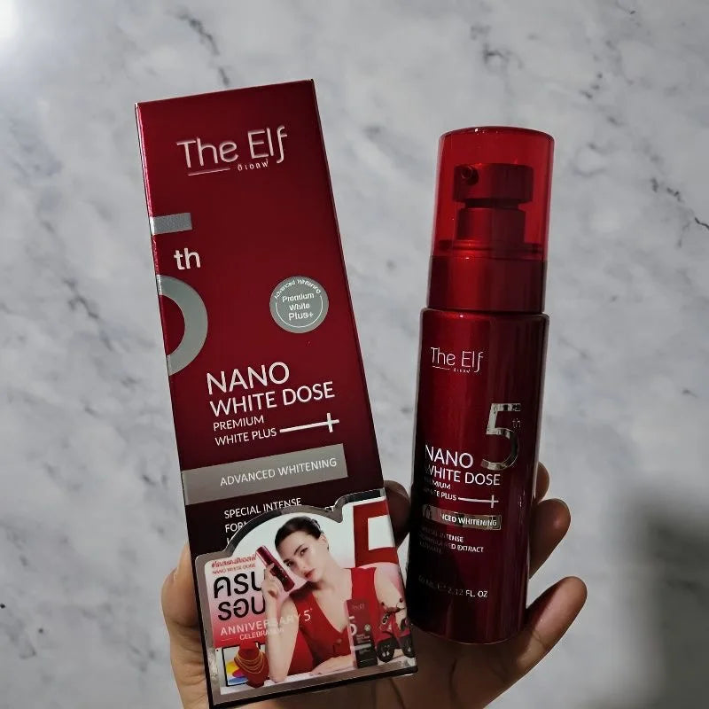 The Elf Nano White Dose truyen trang mo tham Brightening Serum educes Dullness & Improves Texture Even Skin Tone, Hydrate & Glow Halalzen