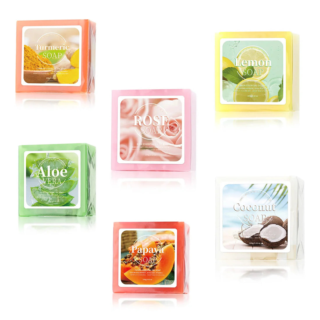 100g B+Aloe Olive Oil Soap Herbal Glycerin Natural Soap Handmade Skin Deep Cleaning Whitening Solid Soap Halalzen