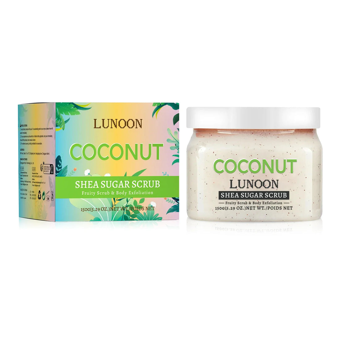 Watermelon Shea Sugar Scrub 150g - Natural Body Exfoliator, Moisturizing, Smoothing, for Elbow, Knee, Back, Leg, All Skin Types