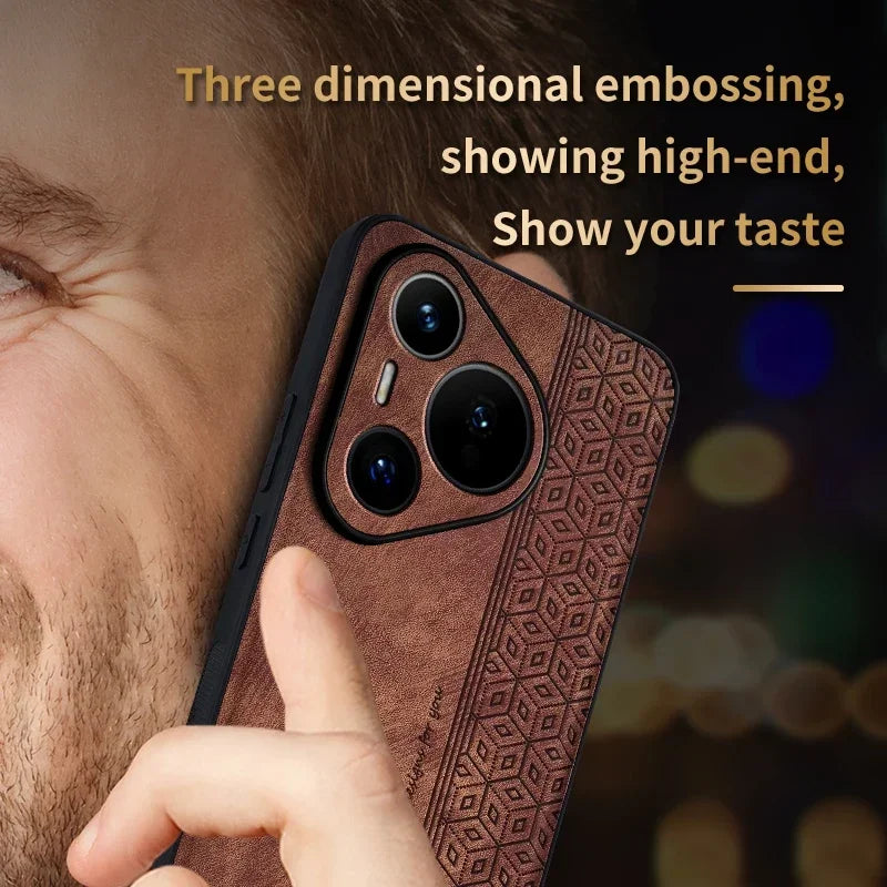For Huawei Pura 70 Ultra Pura 70 Pro Luxury Leather Elite Shock proof Cell Phone Cases For Pura 70 Protective Phone Shell Case