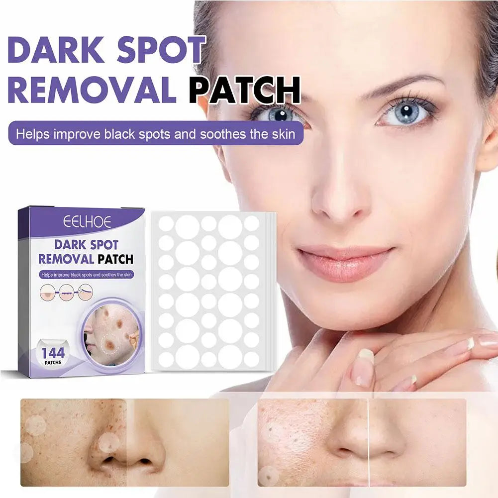 144pcs/1box Face Spot Patches Smooth Skins Improve Cleansing Black Essential Care Women Facial Skin Patch Lightening Spots