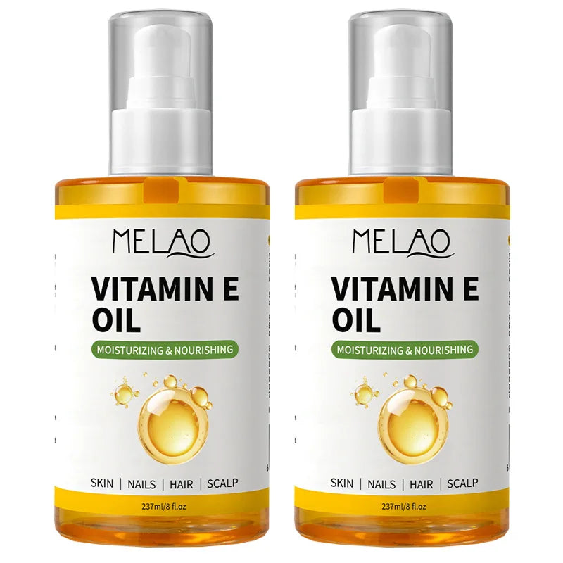 237ml Natural Vitamin E Essential Oil For Massage Skin Care Scraping Shower Face Body Nail Hair Eyelash Universal Daily Care