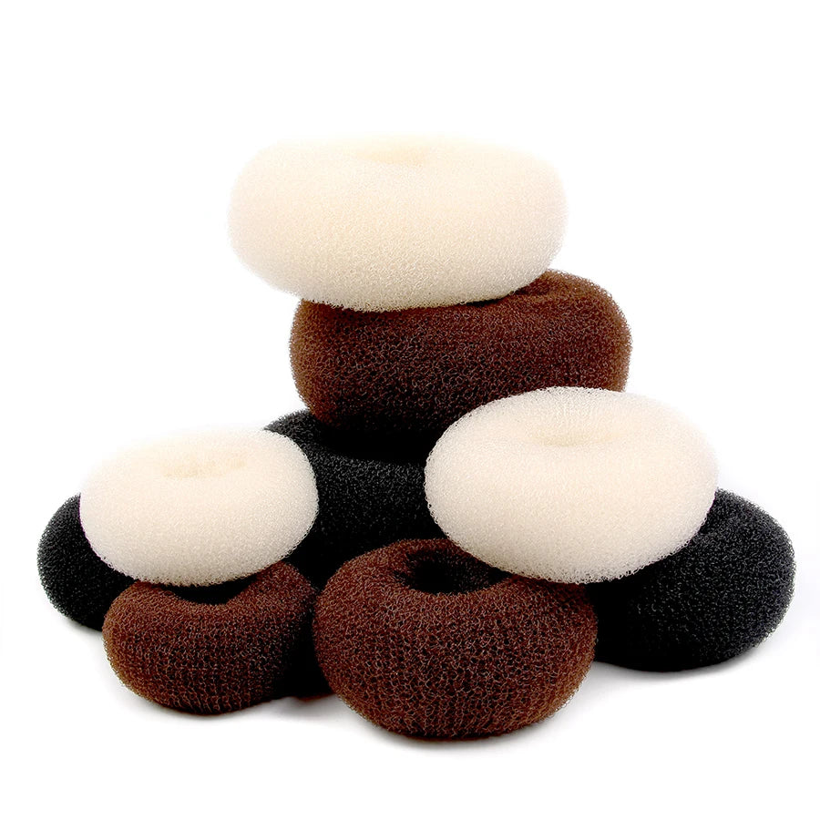 Roller For Hair Bagel Doughnut Hair Styling Curler Hair Bun Maker For Elegant Women Magic Hair Donut  Clips Hair Styling Tool