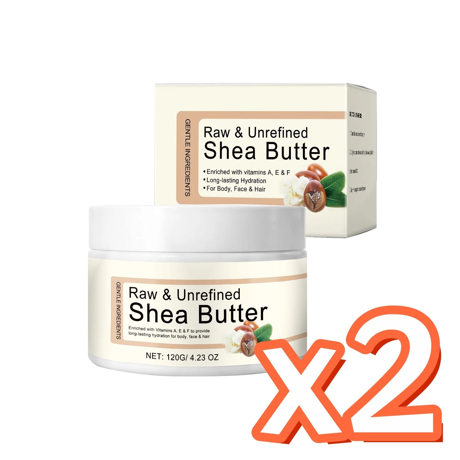 Natural Shea Butter Cream Improve Dry Skin On Legs Arms Deep Hydrating Moisturizing Skin Cracks Organic Face Body Moisturizer