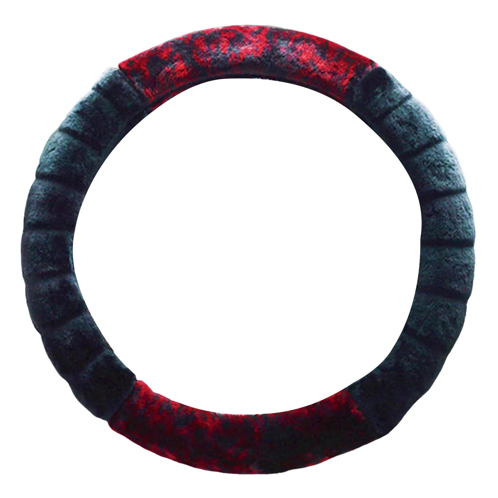 Winter Plush Steering Wheel Cover Easy to Install and Anti-slip Fluffy Wheel Protector Suitable for Car Truck Van SUV MIAO-US