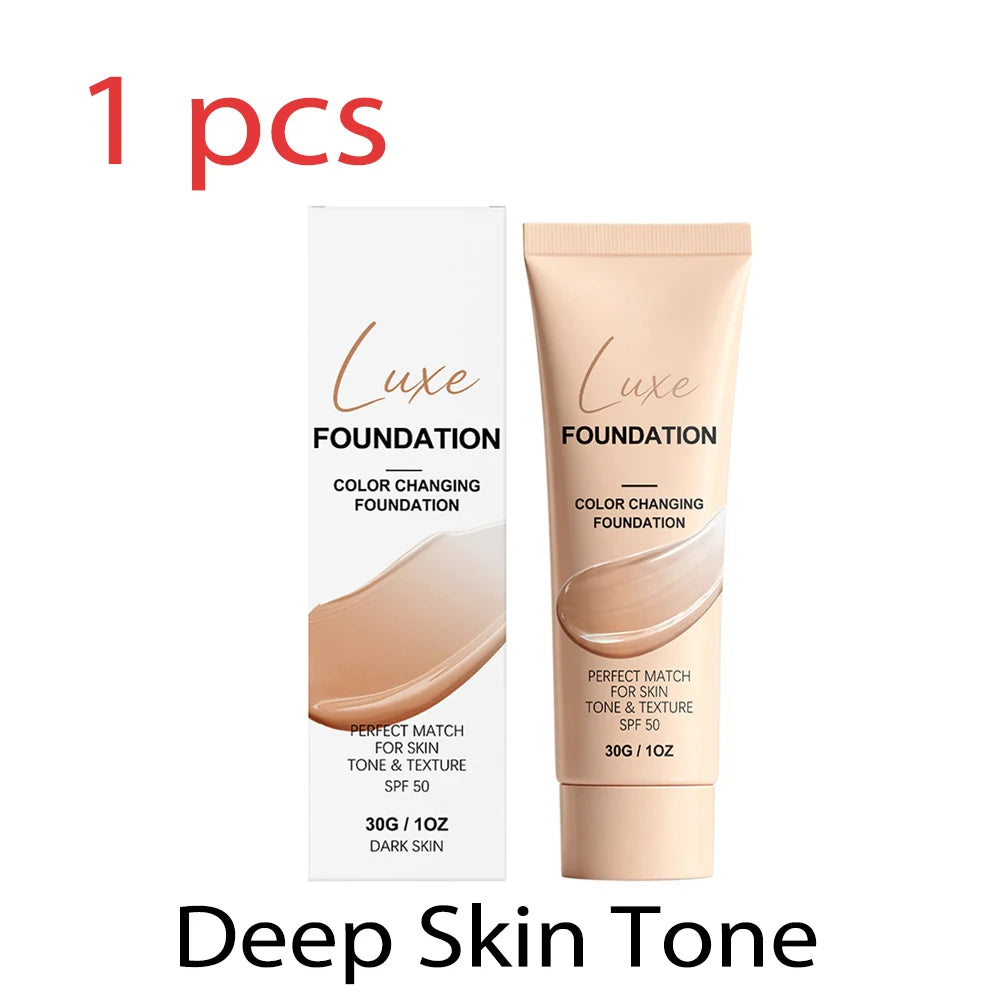 Sunscreen Foundation Lightweight Natural Matte Buildable Coverage UV Protection Liquid Foundation 2 Shades