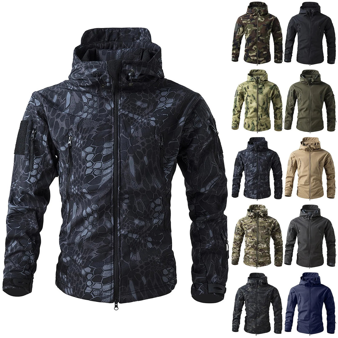 Men'S Winter Camouflage Jackets Men'S Fashion Trend Jackets Breathable Windproof Jackets Outdoor Sports Jackets Chaquetas Hombre