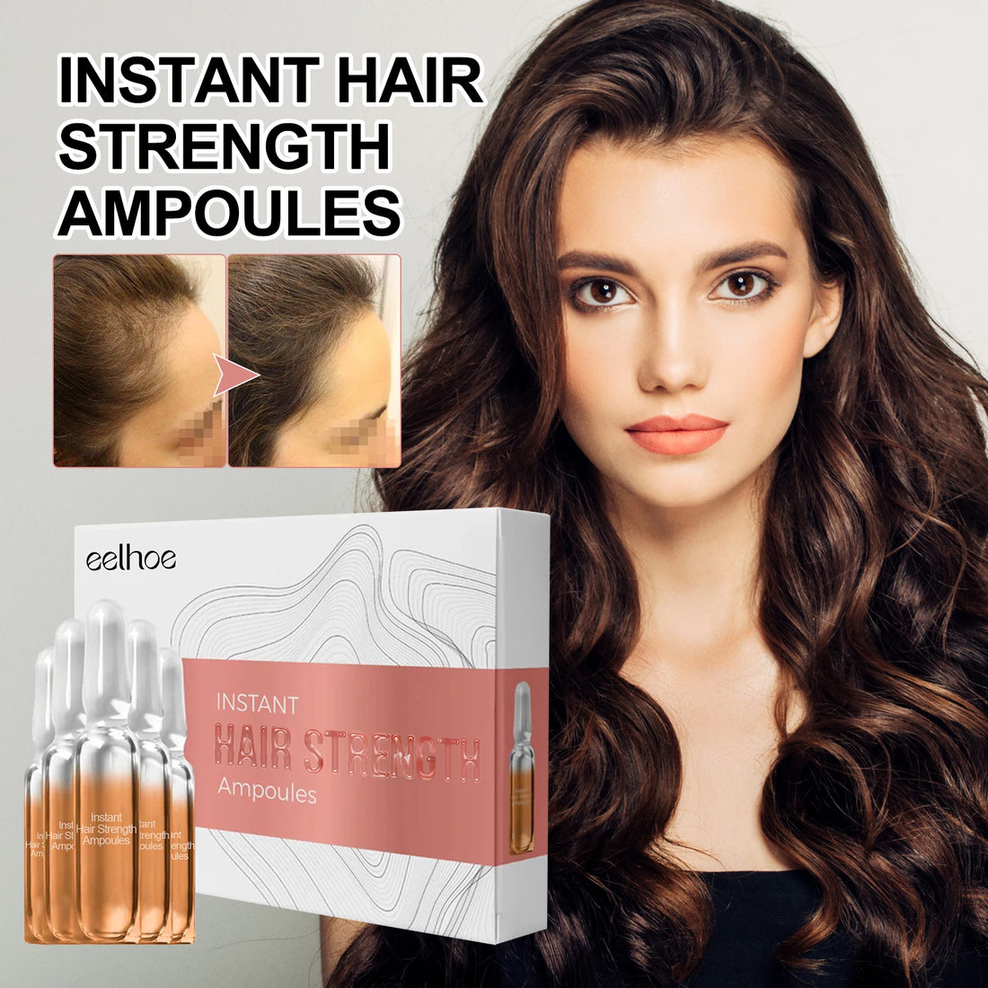 Hair Growth Ampoules Regrowth Anti Hair Loss Repair Split End Dry Damaged Hair Essential Oil Nourishing Scalp Portable Hair Care