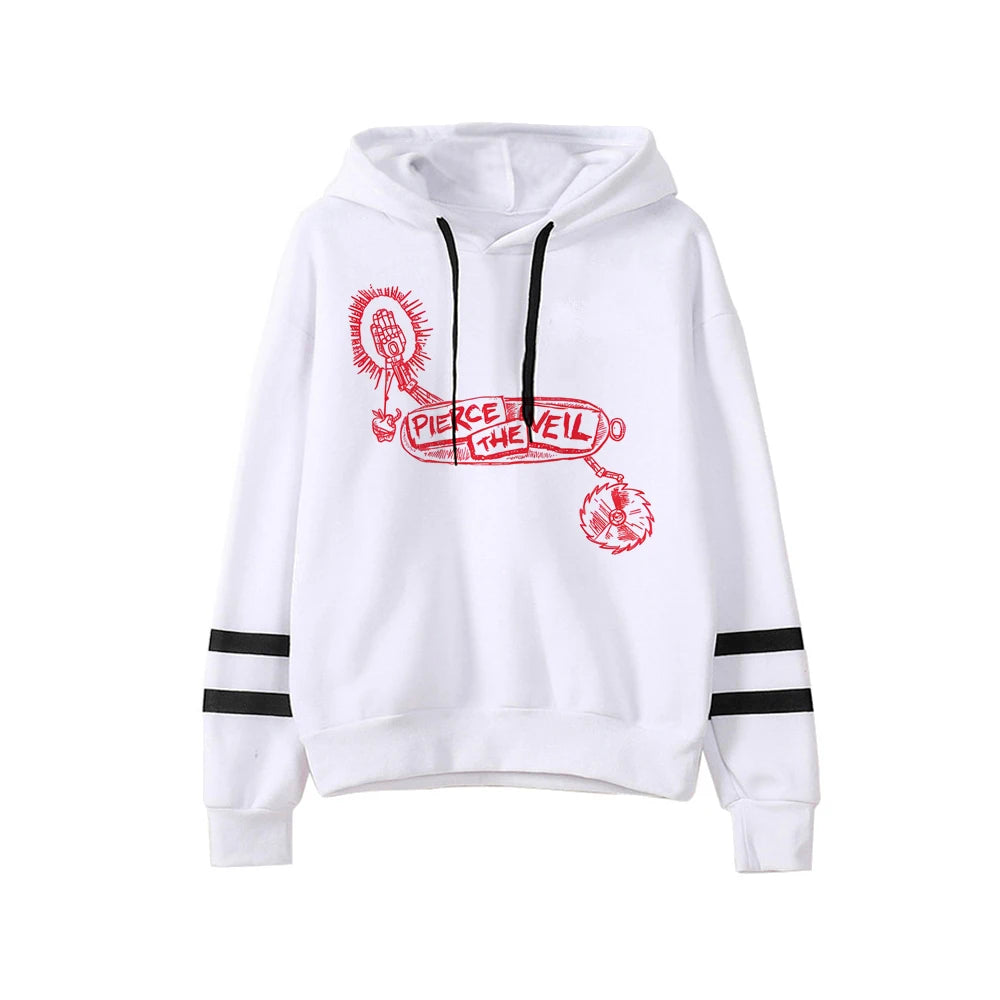 Streetwear Pierce The Veil Rock Band HoodiesUnisex I Can't Hear You World Tour 2025 Hip Hop Unisex Fashion Pullovers