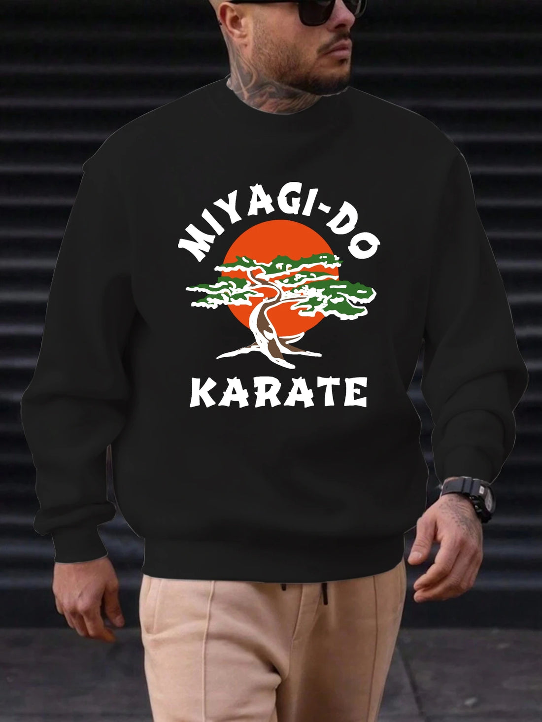Men's Cotton Crewneck Sweatshirt MIYAGI-DO Graphic Print 2025 New Trending Fashion Casual High Quality Top Clothing