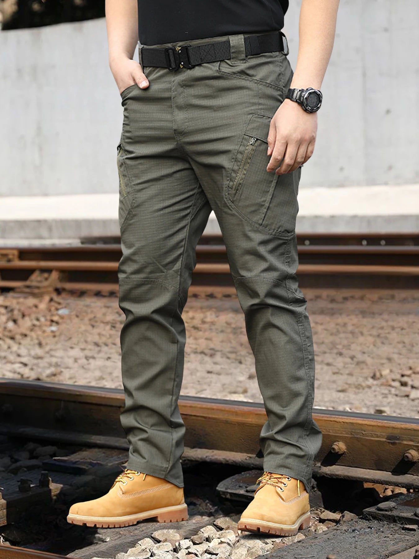 Tactical Work Pants Series New Men's IX9 Tactical Pants Multi-Pocket Large Capacity Training Pants Commuter Pants Wear-resistant