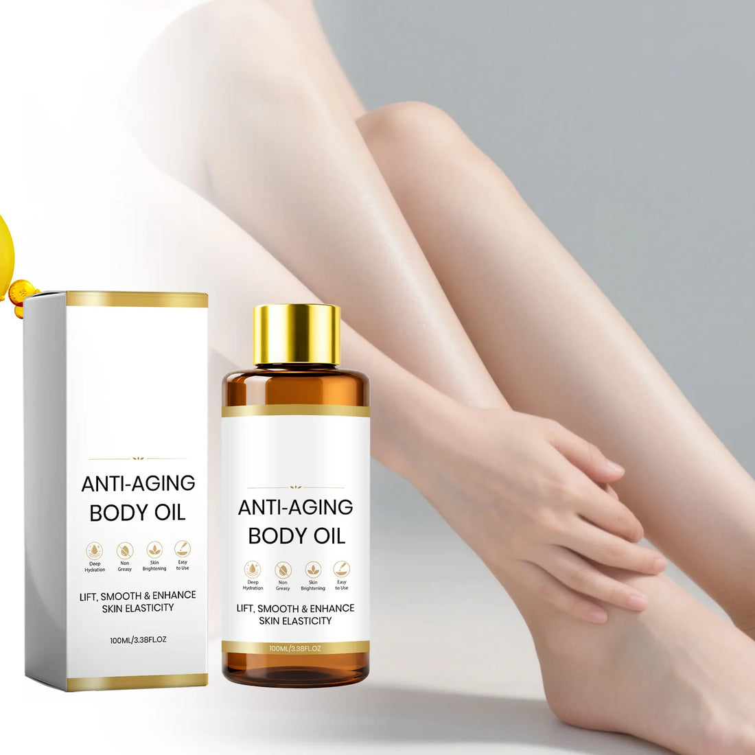 Revitalizing Body Essential Oil, Deeply Moisturizing and Softening Skin, Making It Smooth, Even, and Radiant, lightweight and Ea