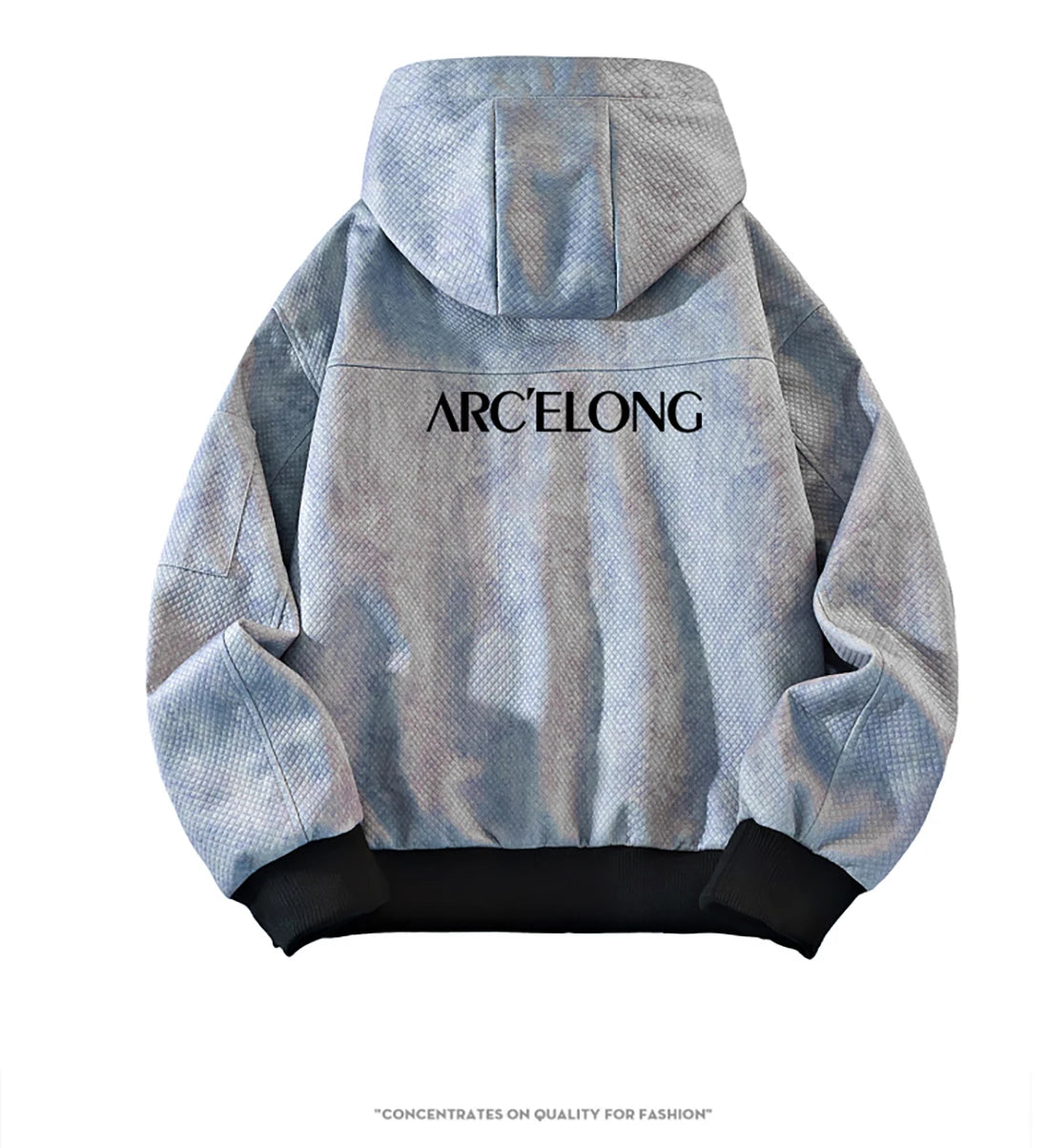 New High-quality Tie Dye Men's Multi Pocket Hooded Jacket For Spring and Autumn, Fashionable Casual Sports Commuting Top M-8XL