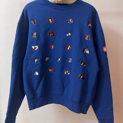 Winter CAVEMPT Hoodies Fashion Street Flower Letter Logo Print Black Hoody Oversized Casual Loose Men Women Hooded Sweatshirts