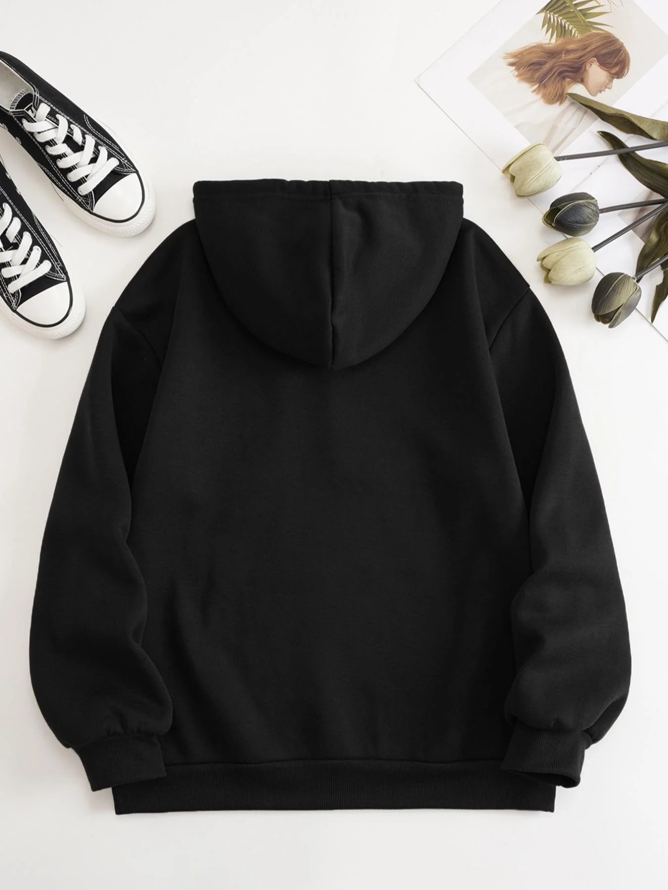 Fashion Men's Women's Hoodies Spring Autumn Winter Casual Loose Pocket Sweatshirts Men Tops Solid Color Hoodie Sweatshirt Male