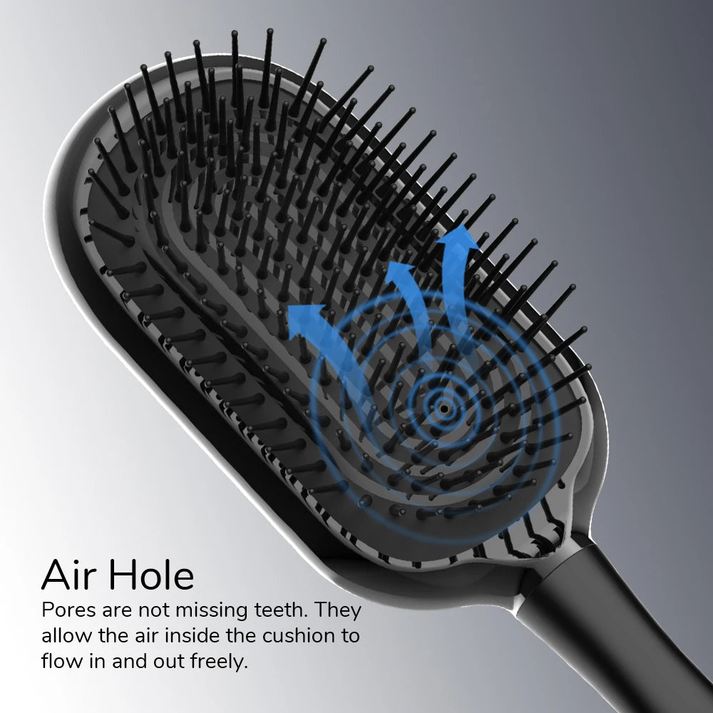 Fluffy Air Cushion Hair Brush Hair Steel Needle Comb Scalp Massage Ergonomic Professional Hair Straightening Styling Tools