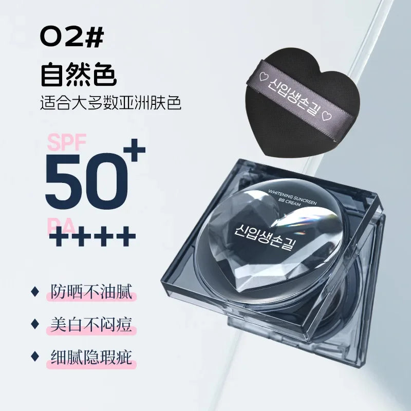 Whitening Sunscreen Air Cushion BB Cream Concealer Waterproof Sweatproof 50x Sunscreen Foundation Halalzen