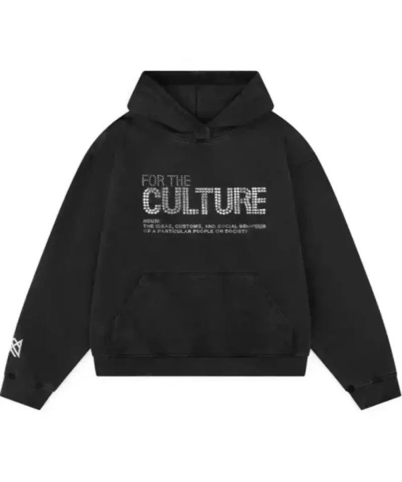 Retro Letter Printed Hoodies Men American Street Personality Y2K Pullovers Women Autumn Winter Trendy Thickened Clothing
