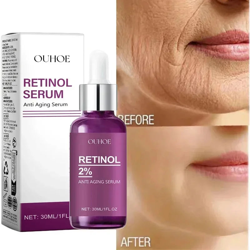 Facial Retinol Serum Whitening Moisturising Fade Fine Lines Anti Wrinkle Anti Ageing Rejuvenate Your Face Korean Cosmetics 30ml Halalzen