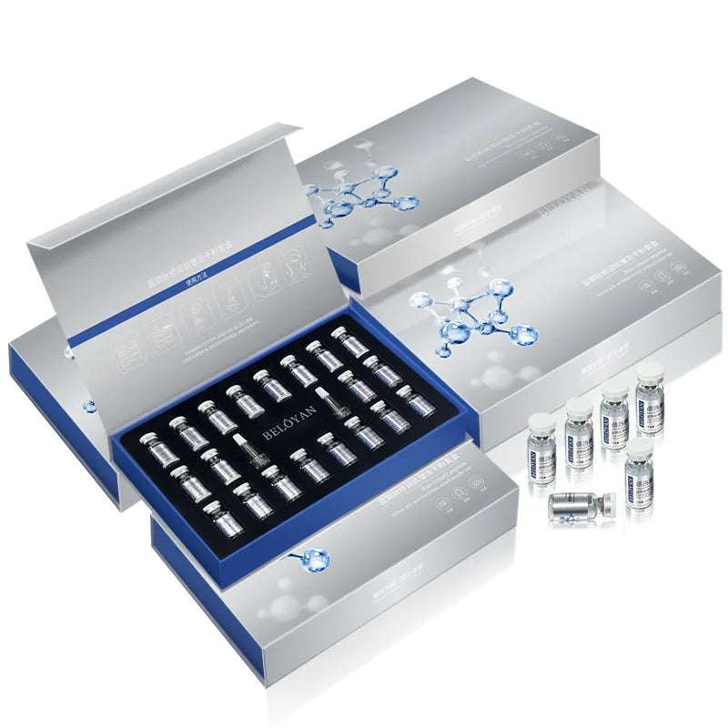 GHK-Cu Blue Copper Peptide Anti-Wrinkle Freeze-Dried Powder - Anti-Wrinkle & Soothing Face Serum with Hyaluronic Acid