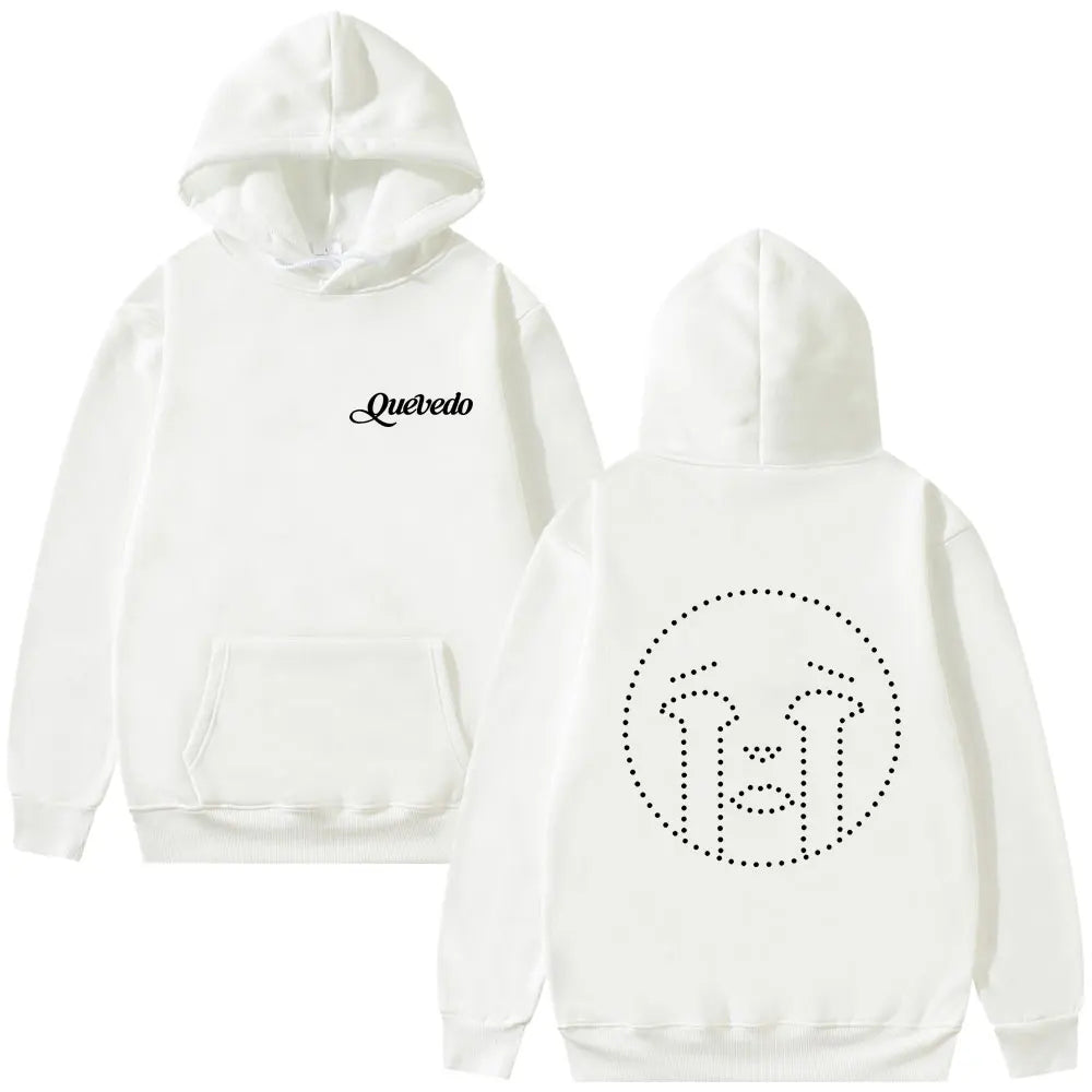 Rapper Quevedo Buenas Noches Hoodie Male Vintage Casual Fleece Cotton Pullover Men Women Hip Hop Fashion Pop Music Streetwear